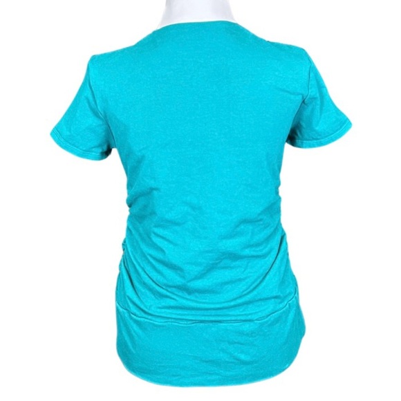 Vija Design Skin To Skin Kangaroo T-Shirt & Nursing Top Teal - Picture 3 of 6